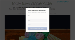 Desktop Screenshot of diapercakeforbabyshower.com